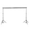 8x10 ft Black Triple Crossbar Adjustable Photo Backdrop Stand Party Supplies
